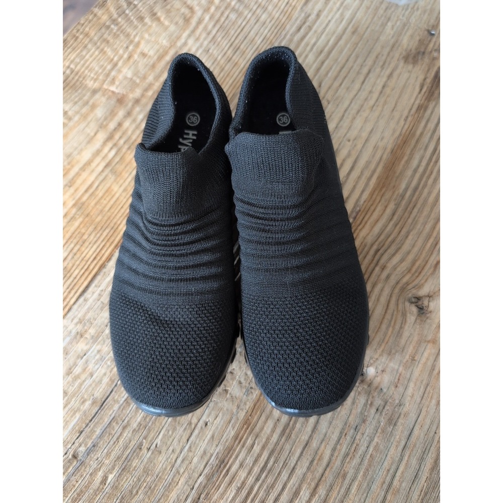 BLACK Hypersoft Sneakers Women Size 6 Orthopedic Running Shoes Outdoor